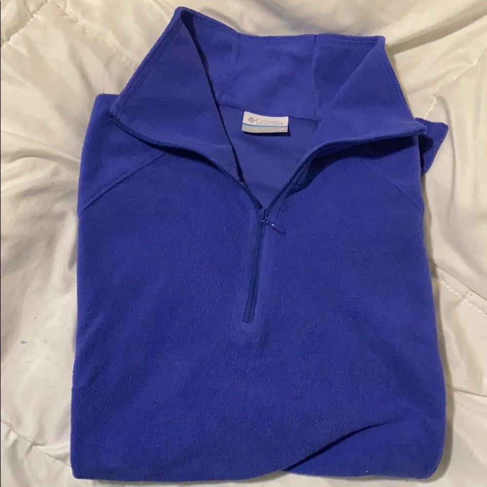 Columbia glacial fleece purple half-zip up